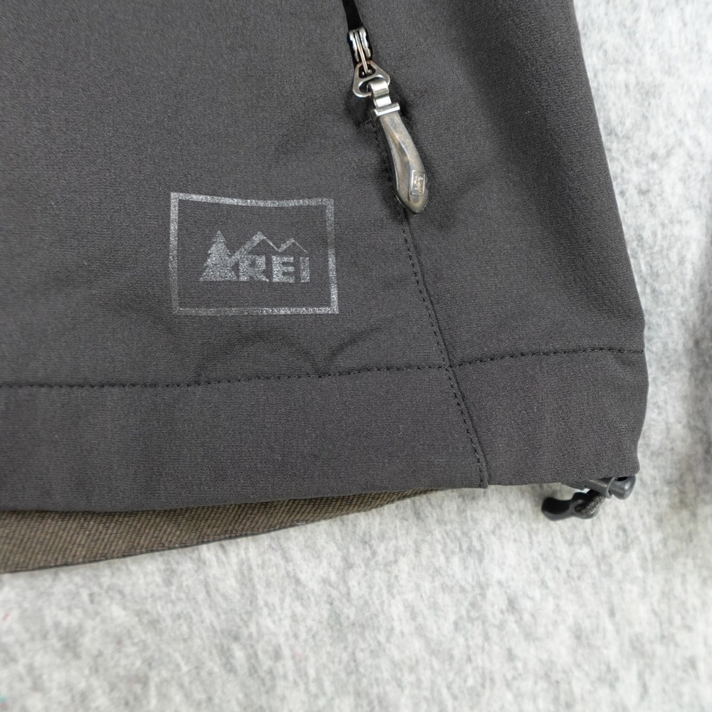 REI Jacket Women Extra Small Black Full Zip Hooded Softshell Windbreaker‎ - Picture 2 of 12